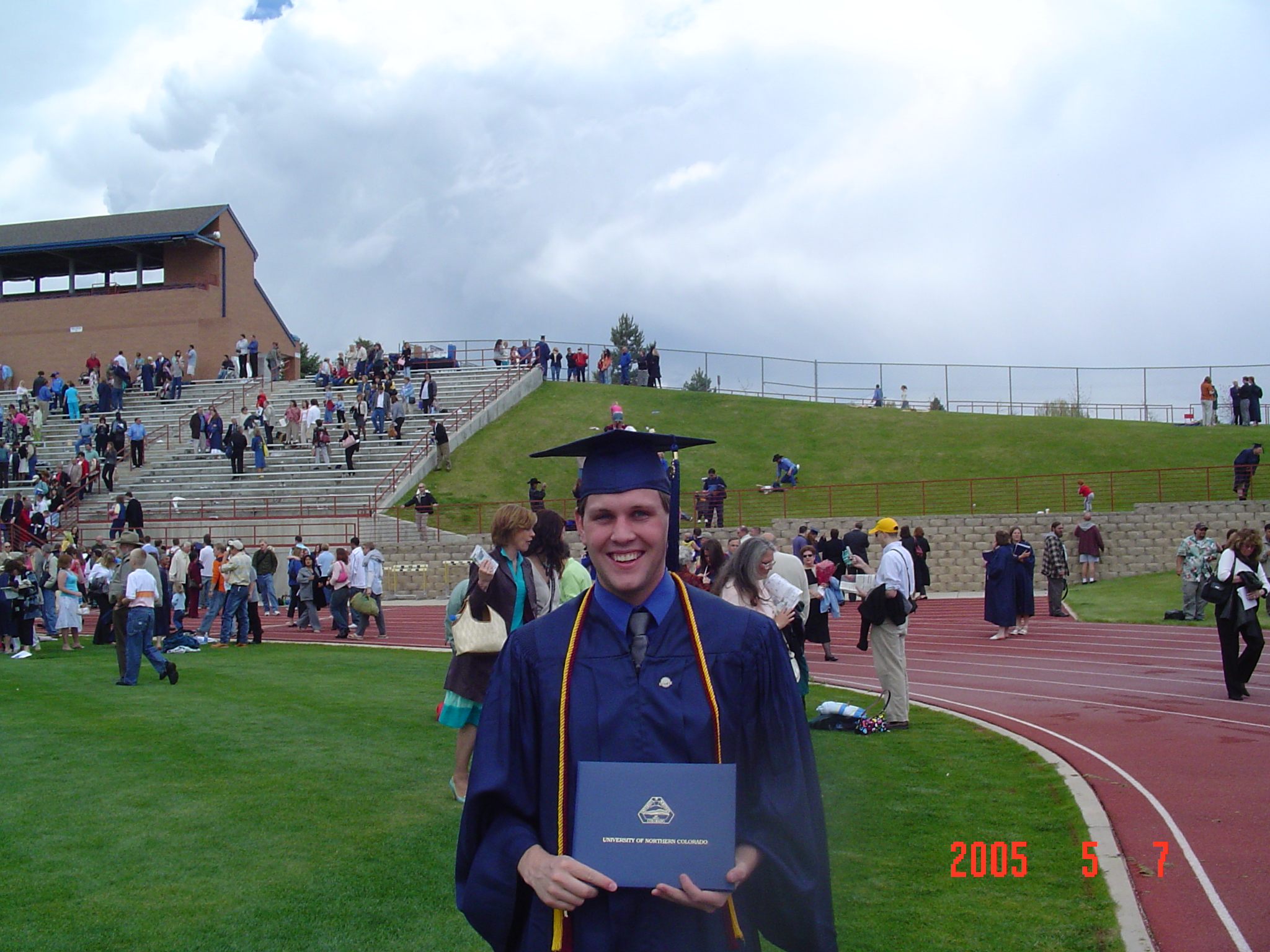 College graduation ceremony.