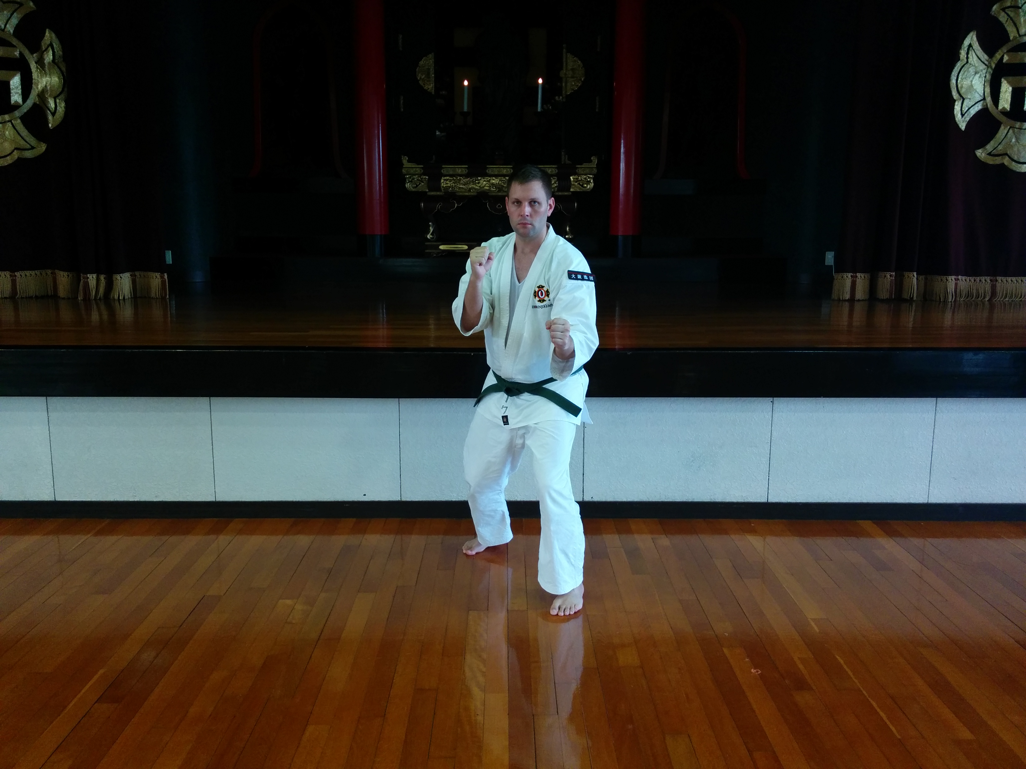 At the Shorinji Kempo head dojo, in Tadotsu, Japan.